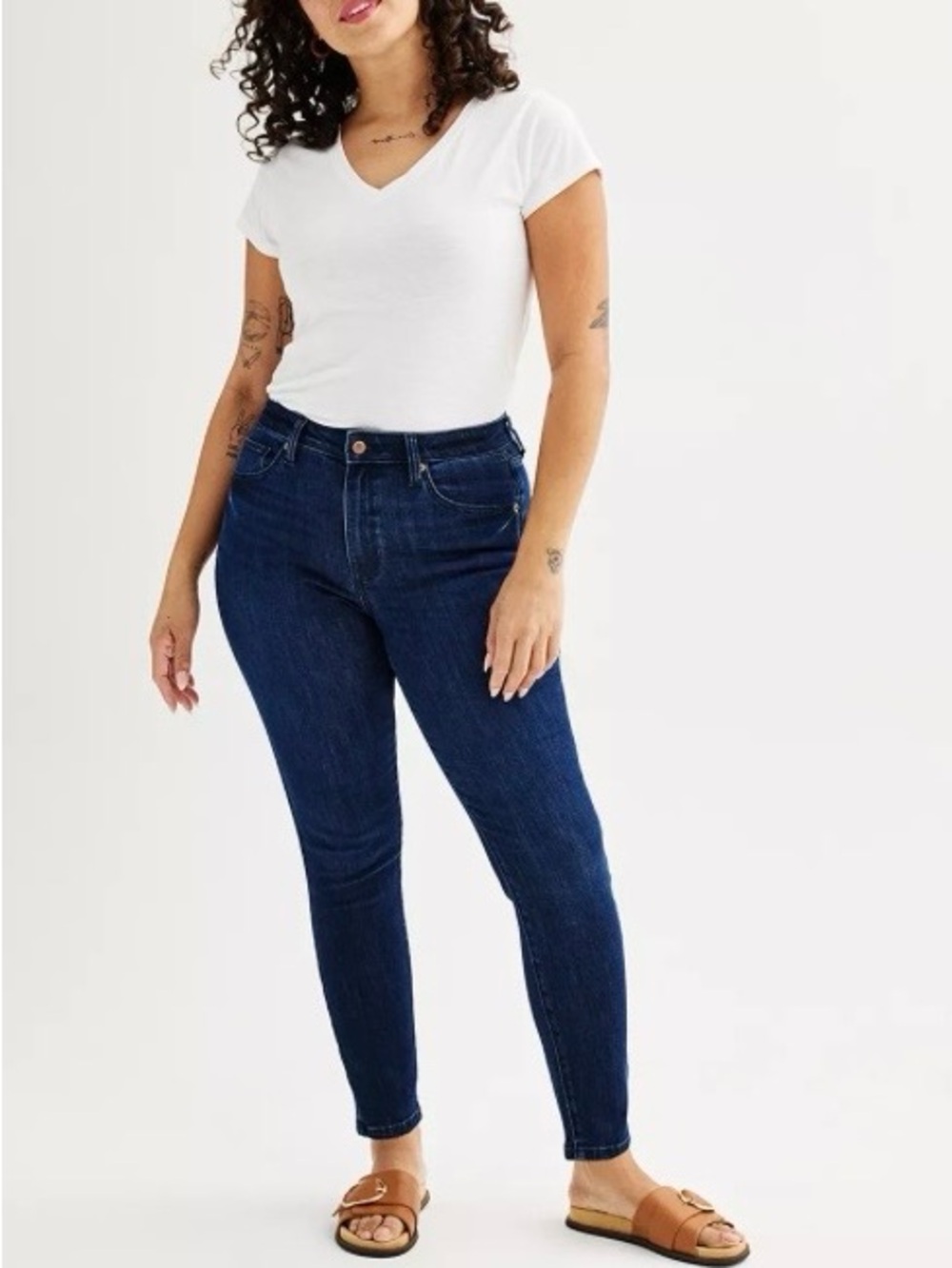 Women's Dark High-Rise Skinny Jeans